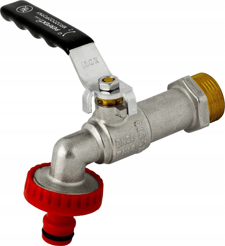 Perfexim PHA-070 G3/4 Z PN10 DN20 Kurek kulowy czerpalny dławik II CuZn-C "MROZOODPORNY"