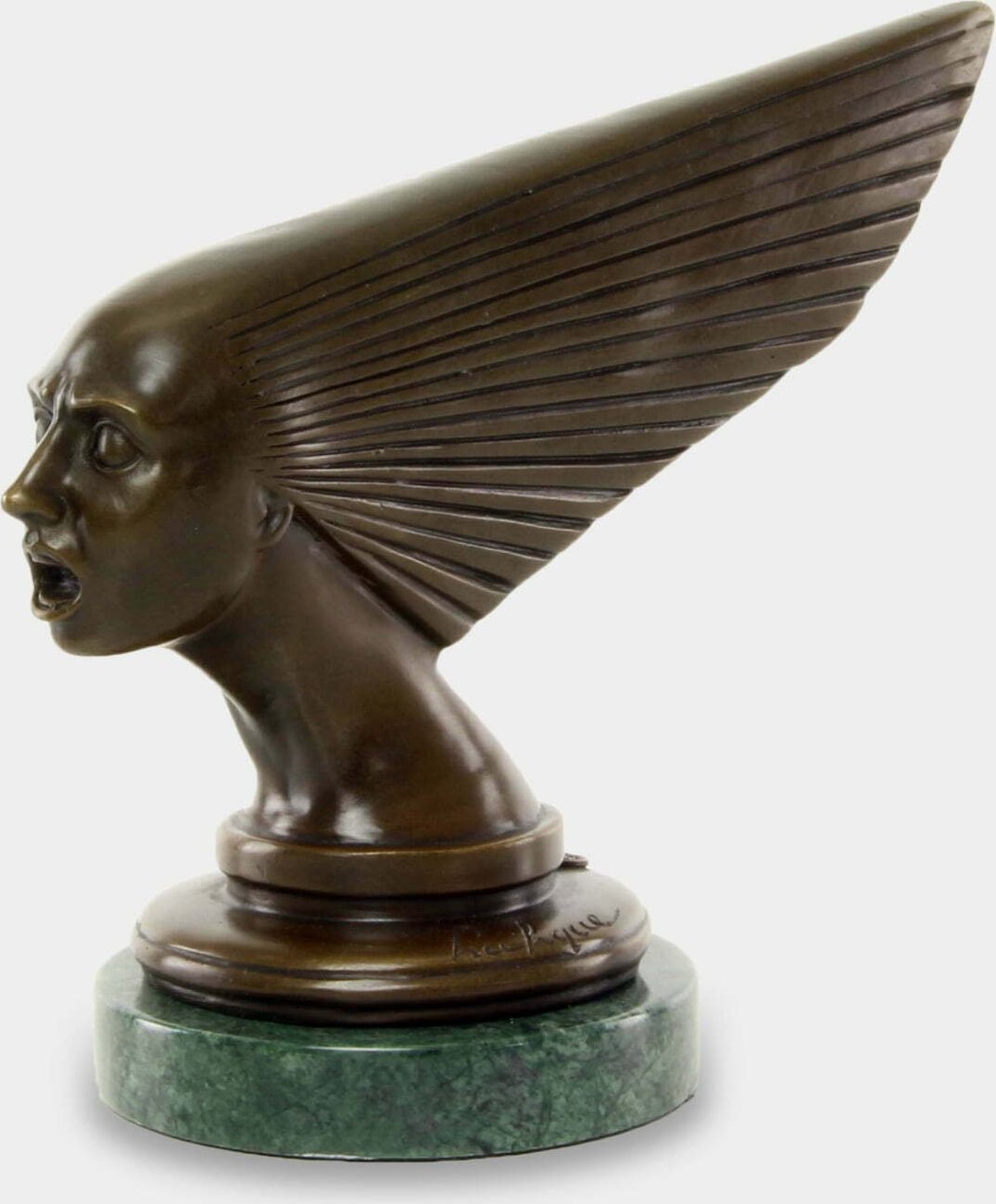 rzezbyzbrazu Duch Wiatru Rzeźba z Brązu w Stylu Art Deco