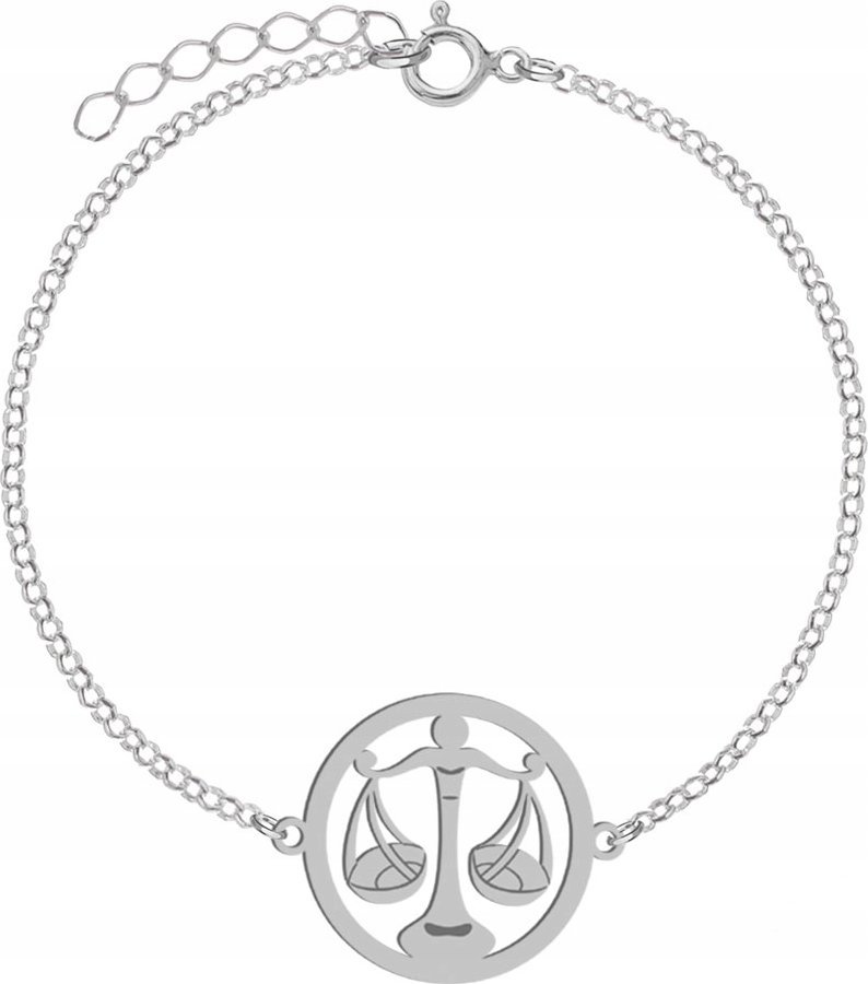 Radziszewska Jewellery Bransoletka ze Znakiem Zodiaku Waga srebro 925 GRAWER DEDYKACJA GRATIS