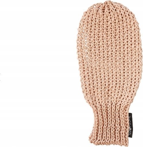 LullaLove Lullalove, Rękawica do peelingu i masażu - len, różowe złoto