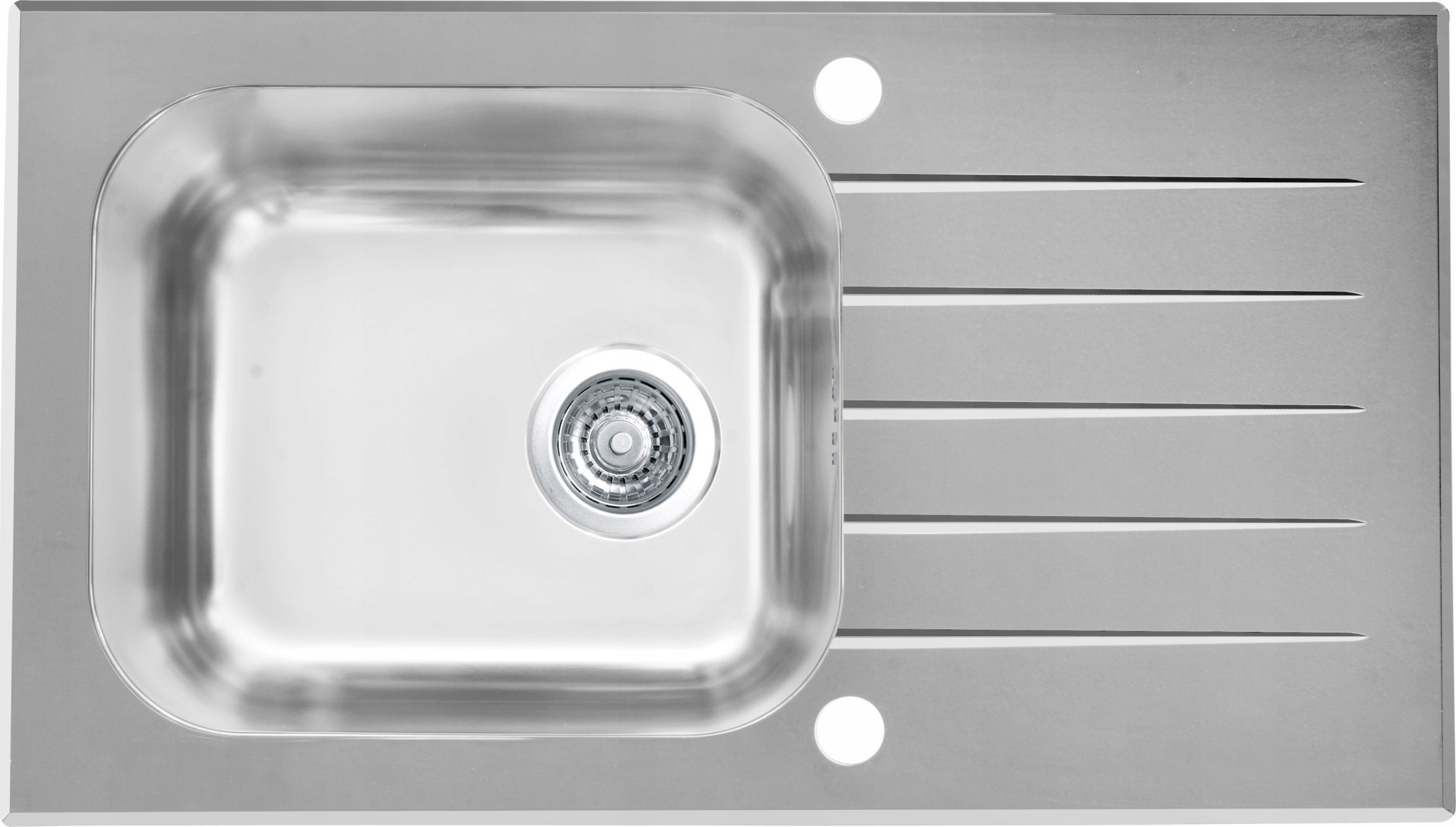 Zlewozmywak KPL Alveus VITRO 20 (78X43) szare szkło + syfon POP-UP 3 1/2