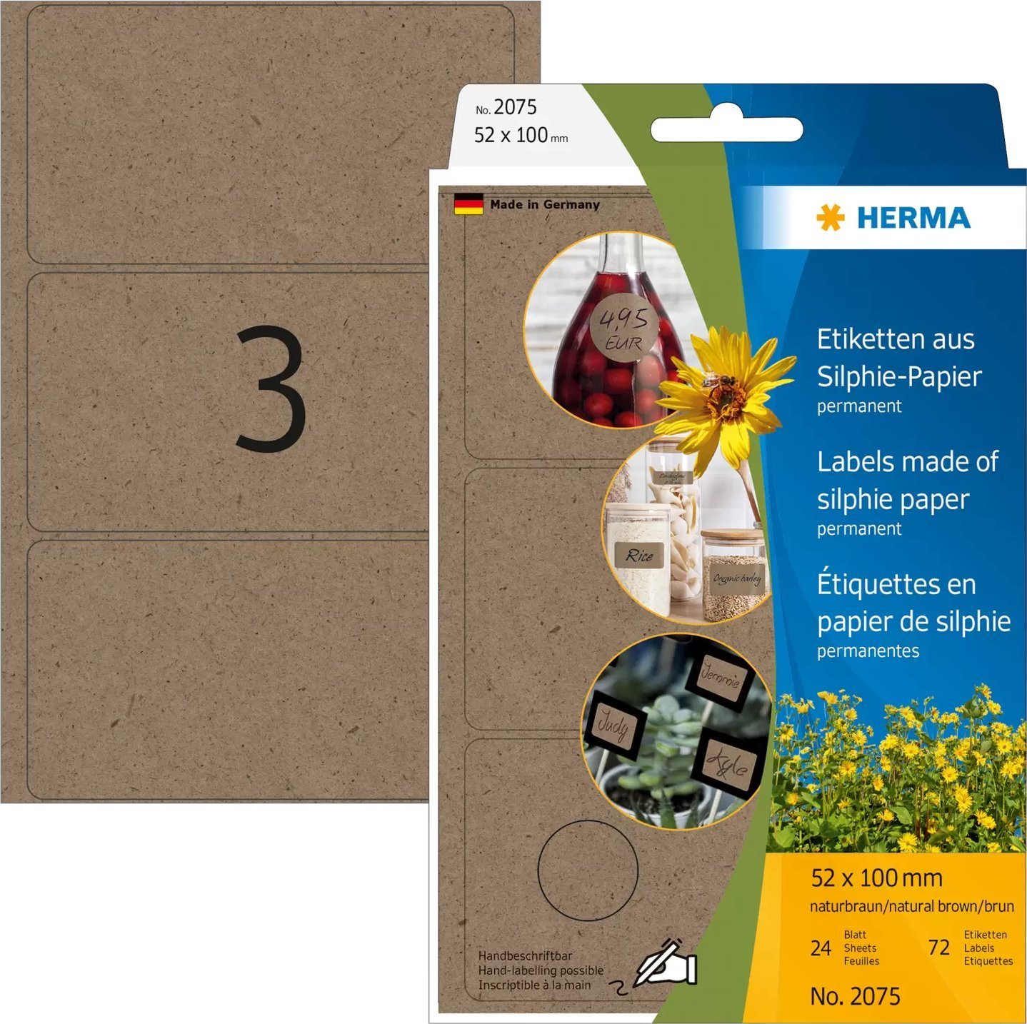 Herma HERMA Büropackung Vielzwecketiketten Silphie 52x100mm