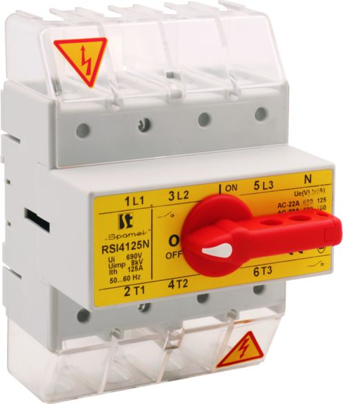 Spamel Rozłącznik izolacyjny 3P 160A z pokrętłem na rozłączniku (RSI-3160W03)