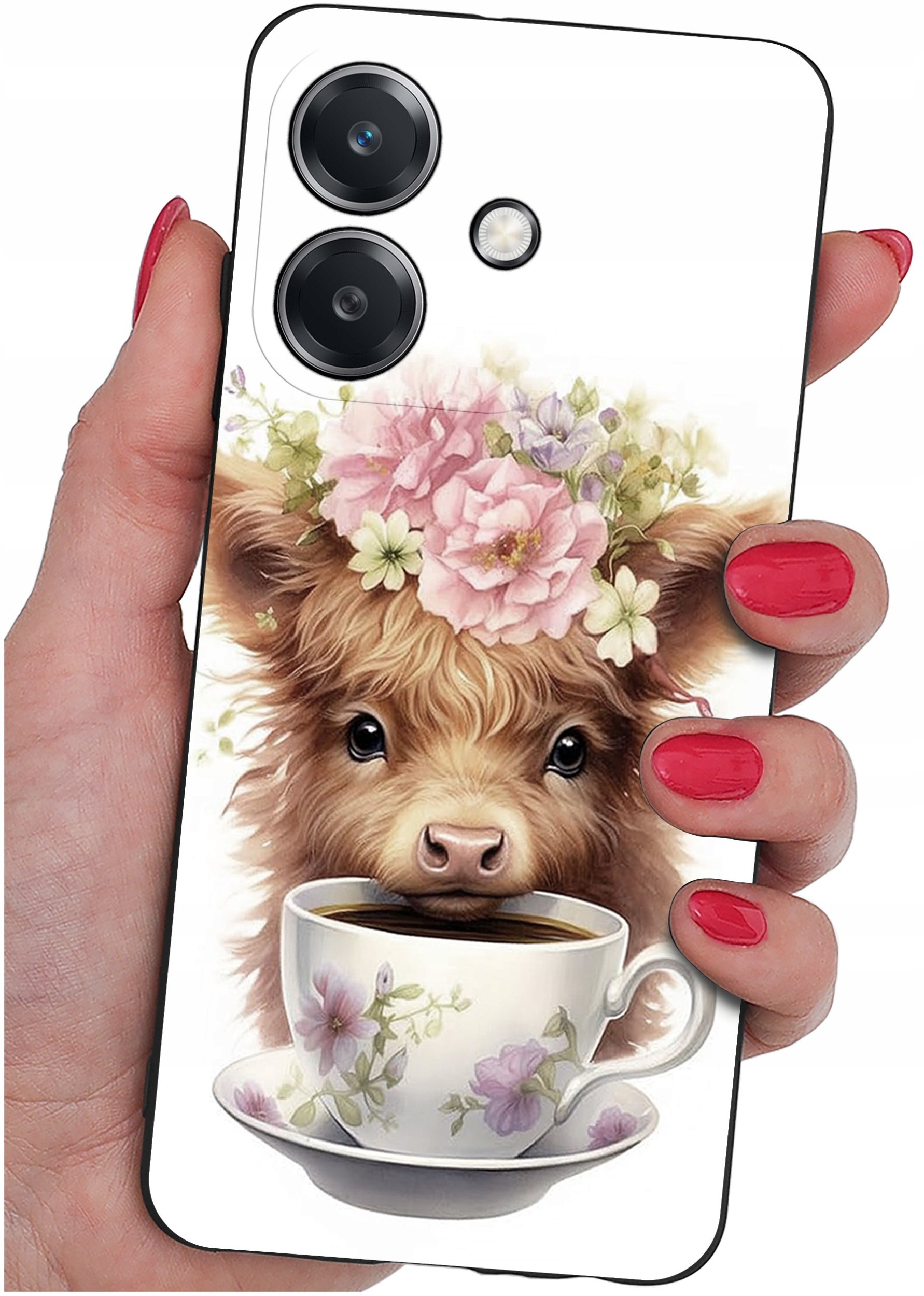 Etui do Oppo A40 | A40M | WZORY | SILIKONOWE MATT SZKŁO 9H