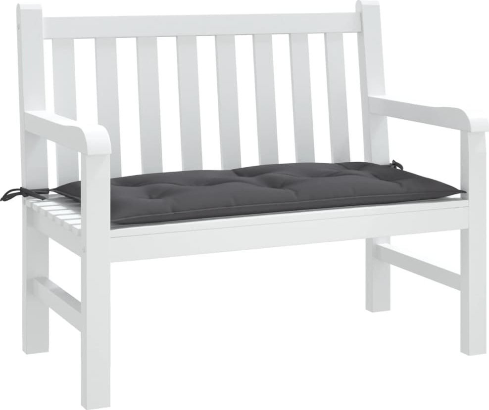 vidaXL vidaXL Poduszka na ławkę ogrodową, antracytowa, 100x50x7 cm, tkanina