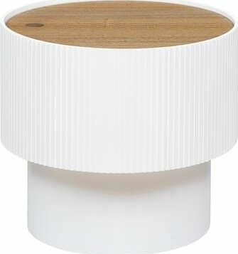 Atmosphera Stolik kawowy ze schowkiem ENOLA, okrągły, Ø 38,5 cm