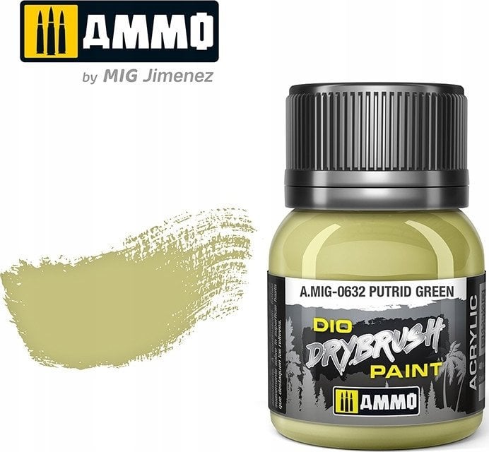 Vallejo Ammo: DIO Drybrush - Putrid Green