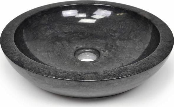 Umywalka Divero Umywalka kamienna - czarny polerowany marmur DIVERO