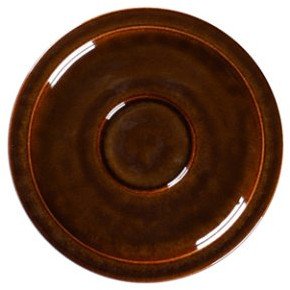 STONE Spodek do espresso 13 cm bursztynowy