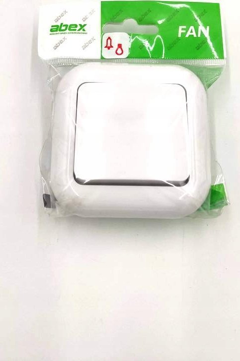 Abex Wyłącznik zwierny światło/dzwonek -FAN- p/t; biały