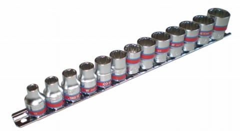 King Tony Zestaw nasadek calowych 12-katnych 3/8" 1/4-13/16" 13szt. (3013SR)