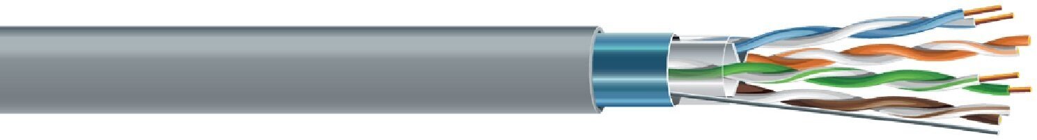 LAN tinklo kabelis ECG UTP 6 (vidaus, PVC, Eca, 305m, 23 AWG/0.54mm)