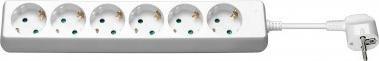 Goobay 6 gniazd 3 m biała