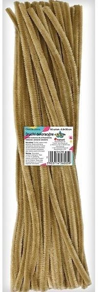 Druciki dekoracyjne 0,6x30cm beżowe 50szt