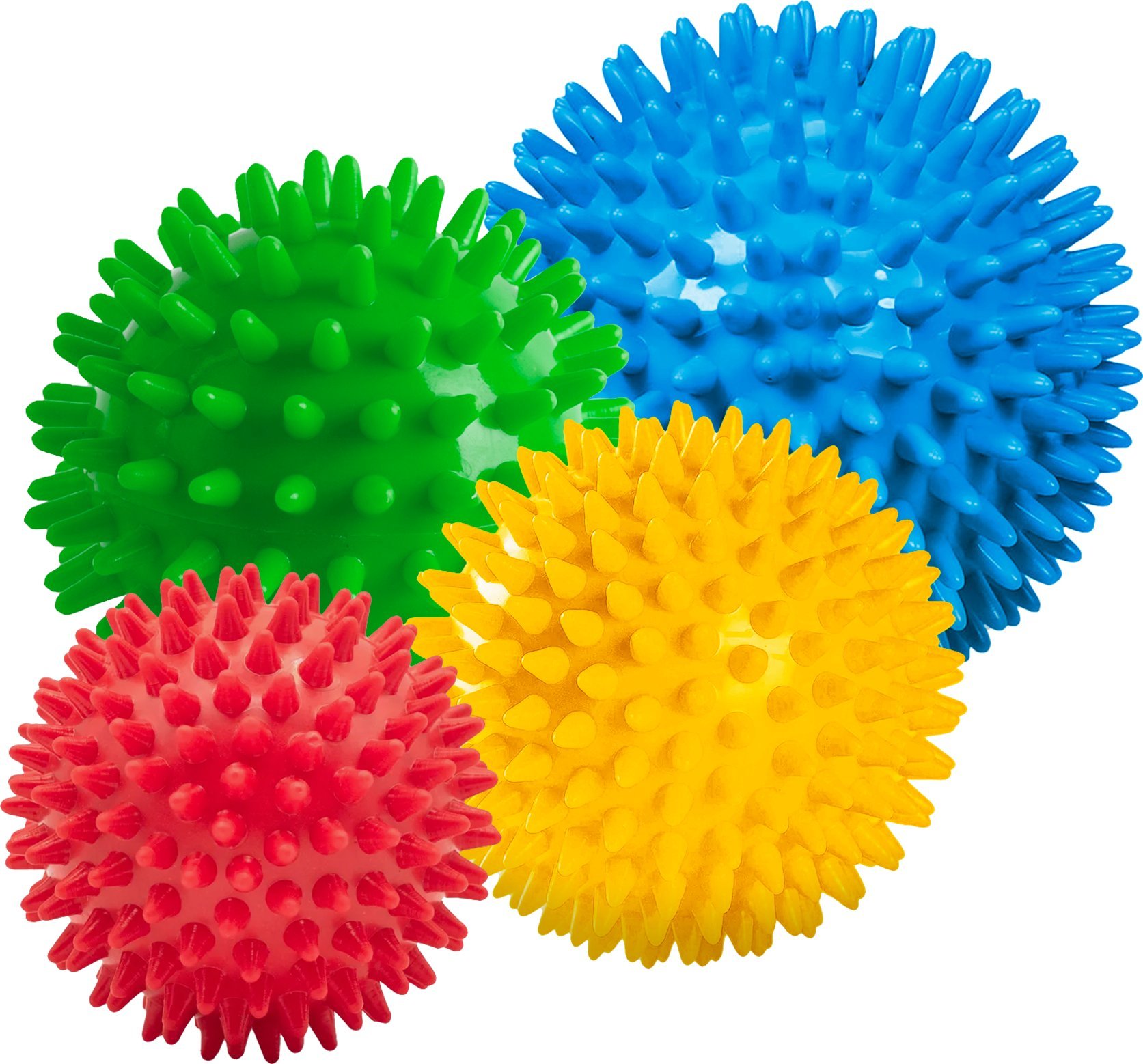 Rebel Zestaw piłeczek sensorycznych z kolcami do masażu, 4 piłeczki , ACTIVE