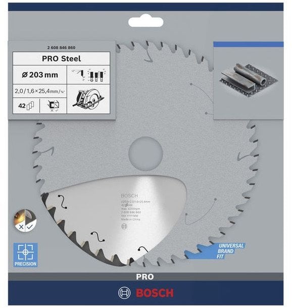 TARCZA PILARSKA 203×2.0/1.6×25.4-42T