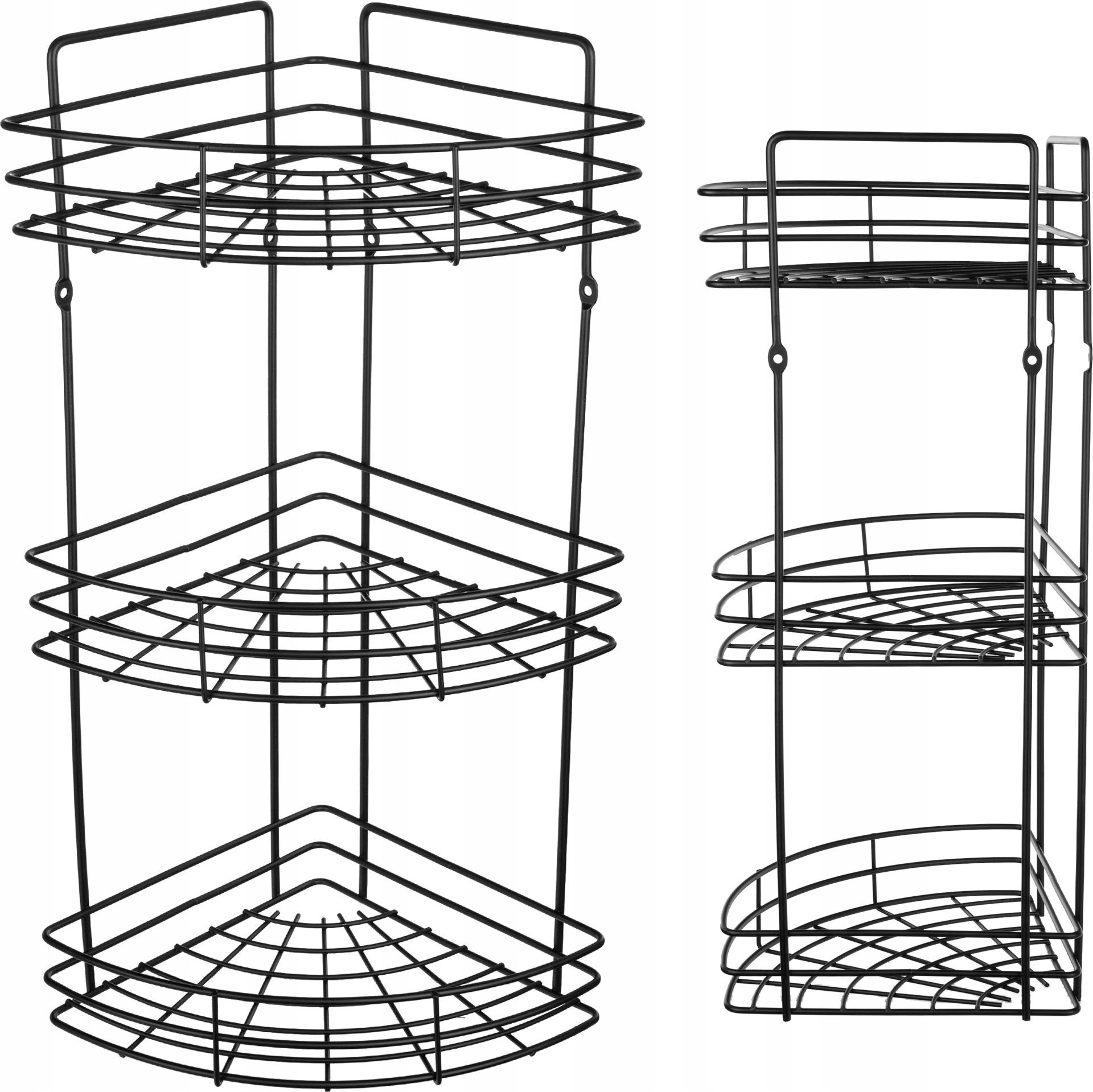 Kadax KADAX Półka narożna Black 3-poziomowa