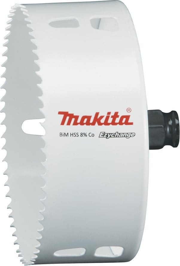 Makita MAKITA OTWORNICA BIM HSS-Co 8% 121mm EZYCHANGE METAL, STAL, ALU, DREWNO, PVC