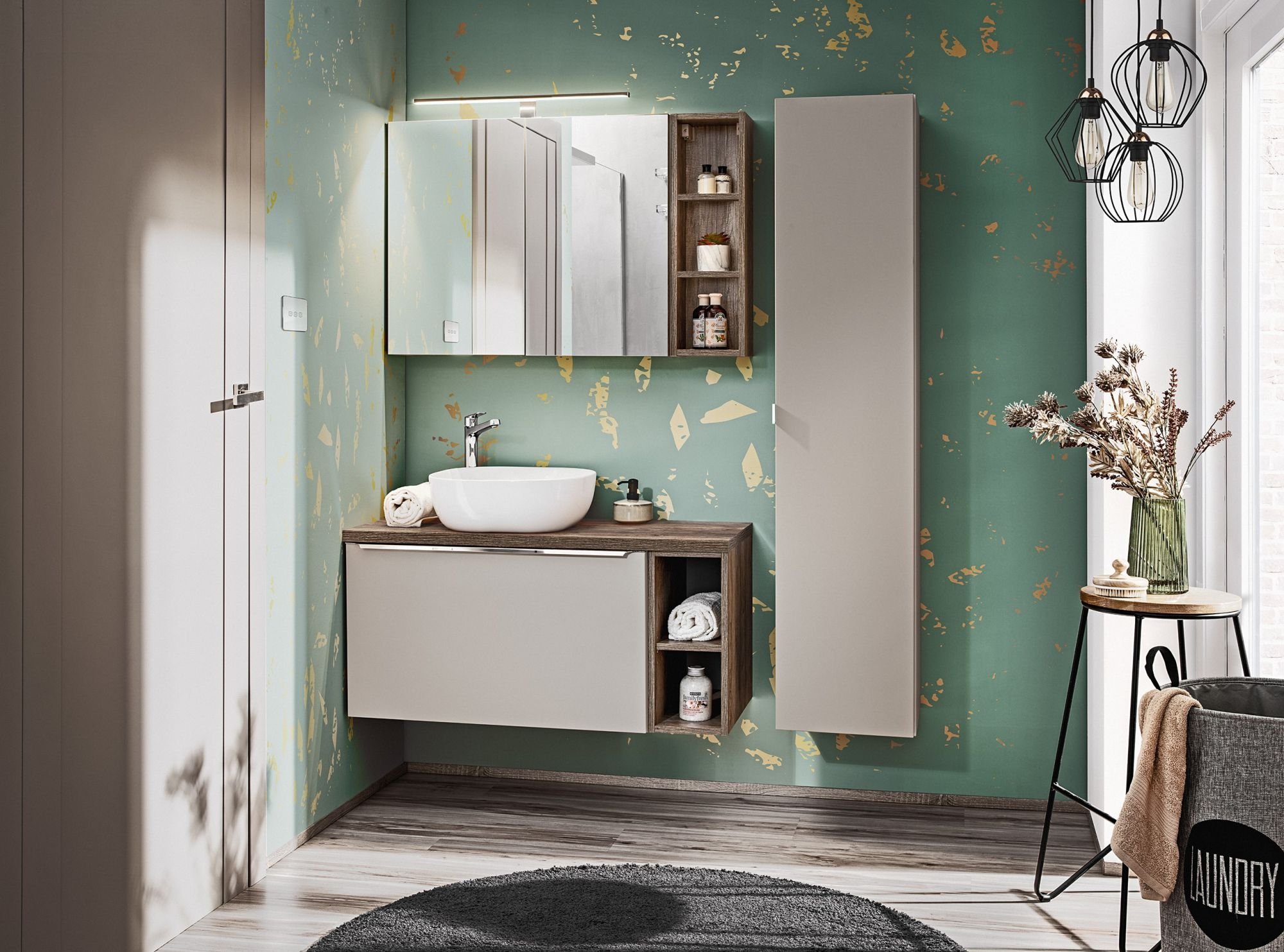 Comad Komplet mebli łazienkowych, Santa Fe, beżowy, mat