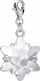 Radziszewska Jewellery Charms Srebrny Płatek Śniegu Kryształowy 925 ŻYCZENIA GRATIS