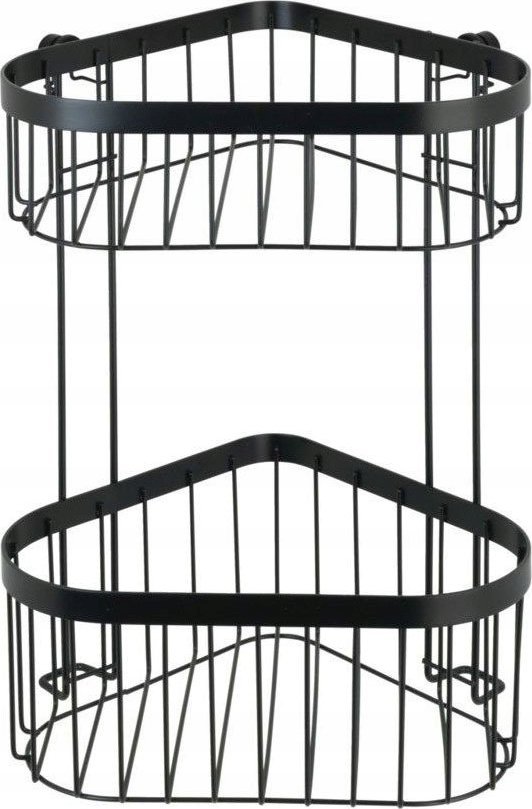 Wenko Półka narożna dwupoziomowa Classic Plus, kolor czarny, WENKO