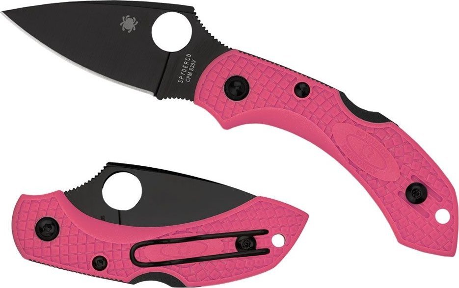 Spyderco Spyderco DRAGONFLY 2 FRN PINK PLAIN BLACK BLADE S30V C28FPPNS30VBK2