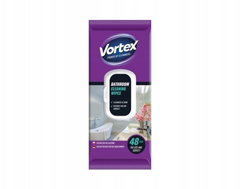 Wet Vipes Vortexfor Bathroom 48Pcs