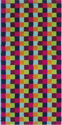 Cawo Frottier Ręcznik 30x50 cm LIFESTYLE Cube Multicolor Dunkel