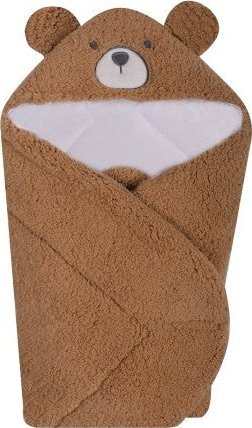 UVIE Becik Rożek Teddy z kapturkiem 75x80 cm brązowy