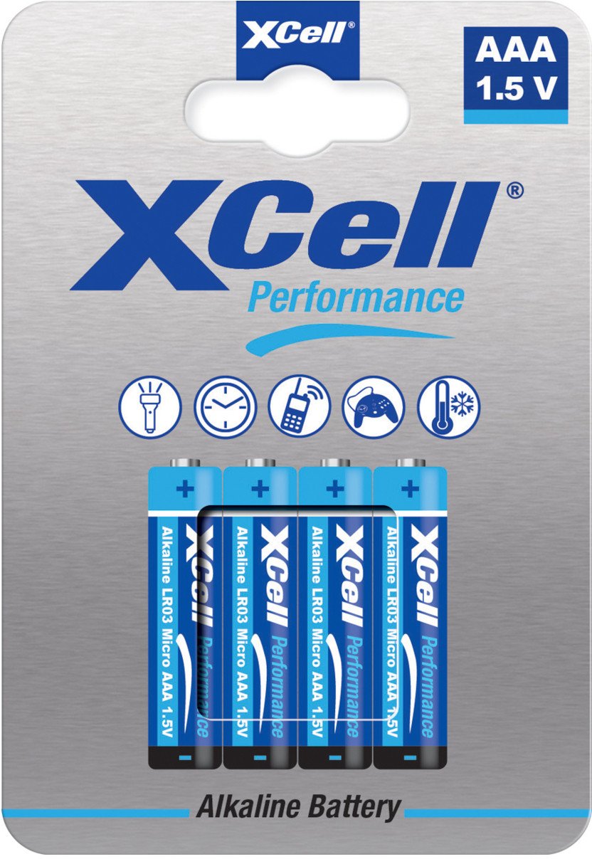 XCell Bateria Performance Alkaline LR03 Micro AAA 4St.
