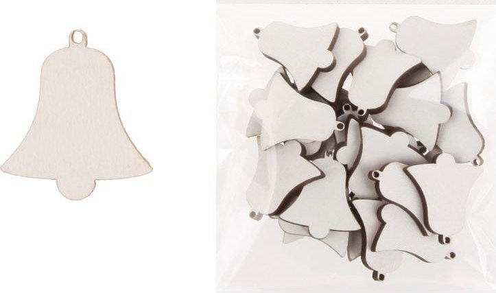 Dekoracja drewniana 24szt Dzwonek