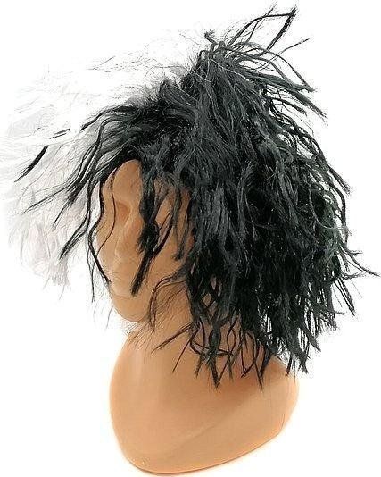 Peruka czarno-biała