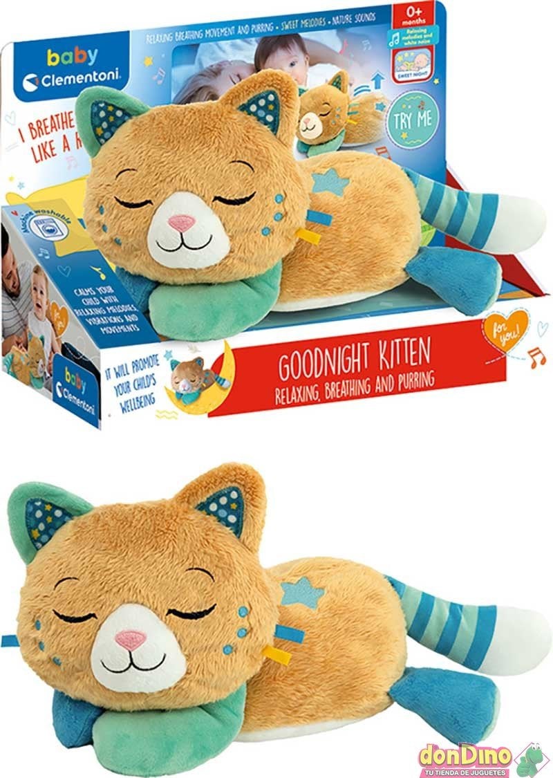 TOY BREATHING KITTEN 17969