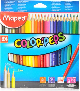 Maped Kredki Colorpeps trójkatne 24 kolorów (205576)