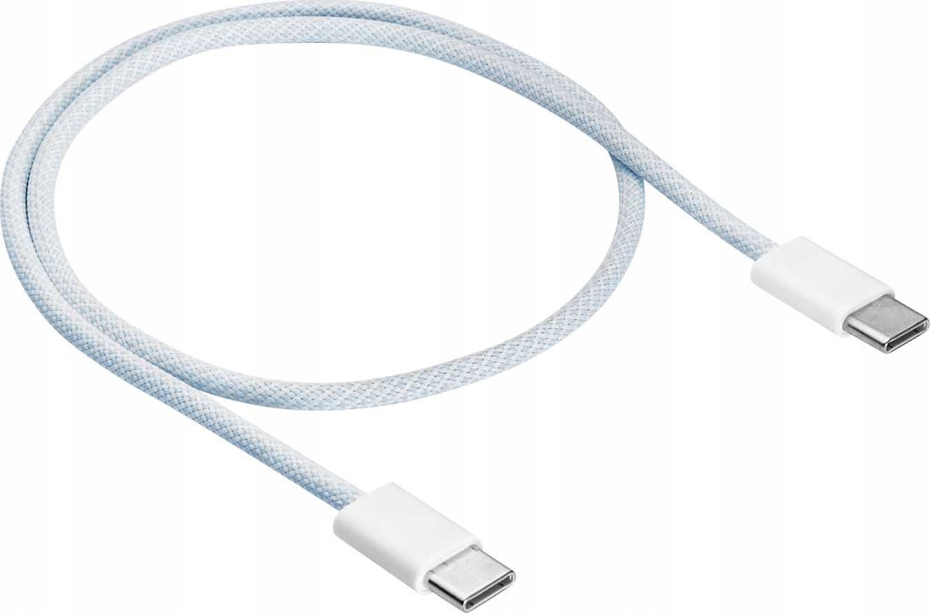 Kabel USB Akyga USB-C - USB-C 0.5 m Biały (AK-USB-50)