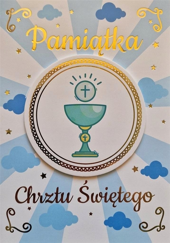 Yeku Karnet Chrzest chłopiec