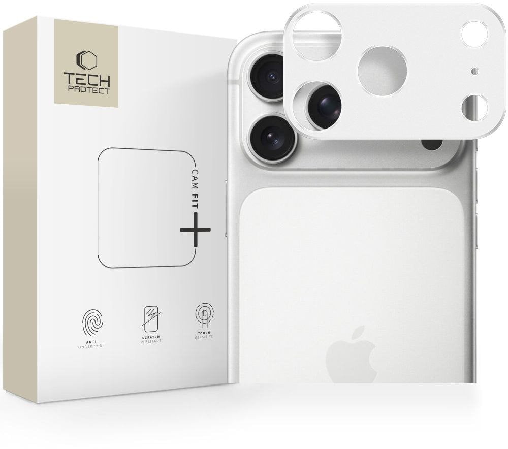 Osłona aparatu Tech-Protect Camalloy Fit+ do Apple iPhone 17 Pro Silver