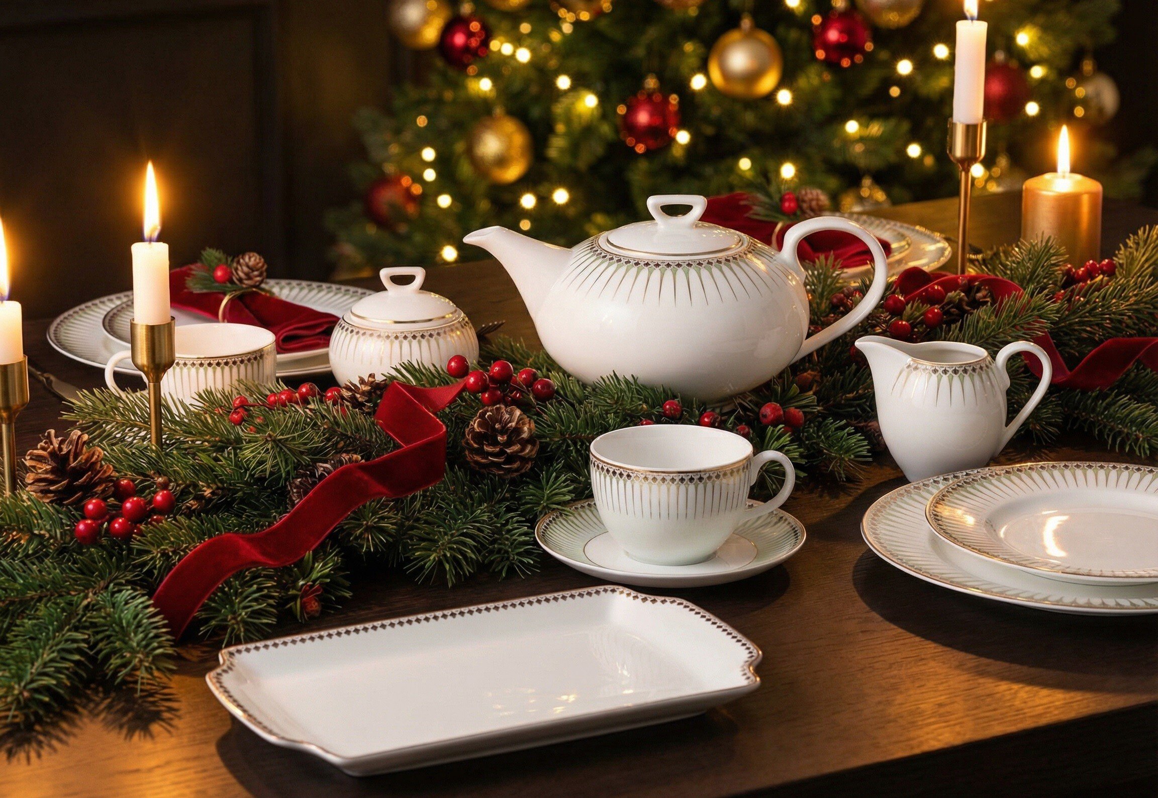 Serwis do herbaty dla 12 osób 41 el. Yvonne Nimfa H115