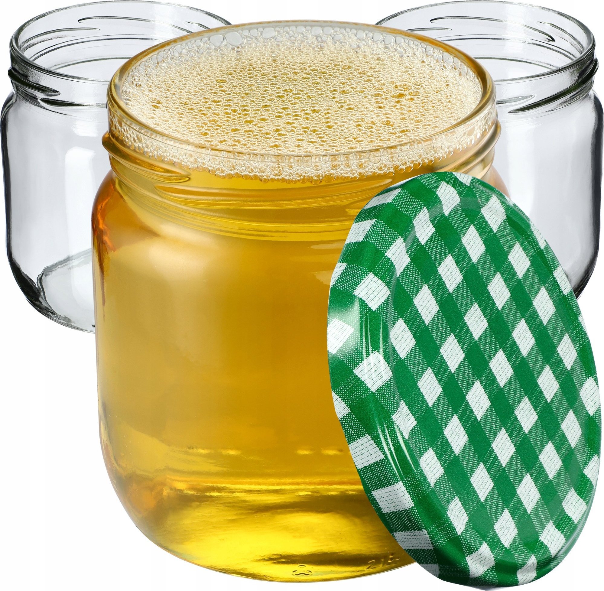 Kadax 6x Słoik 425ml Słoiki Na Miód Dżem Z Zakrętką fi82