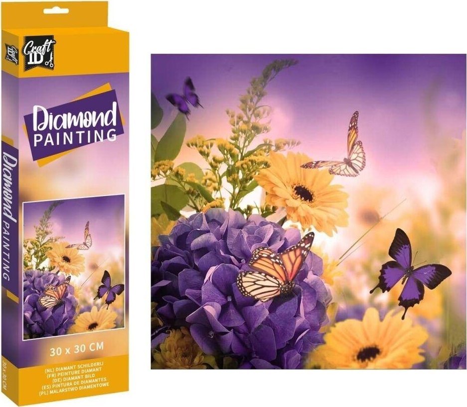 Diametowy obraz - Kwiaty 30x30cm