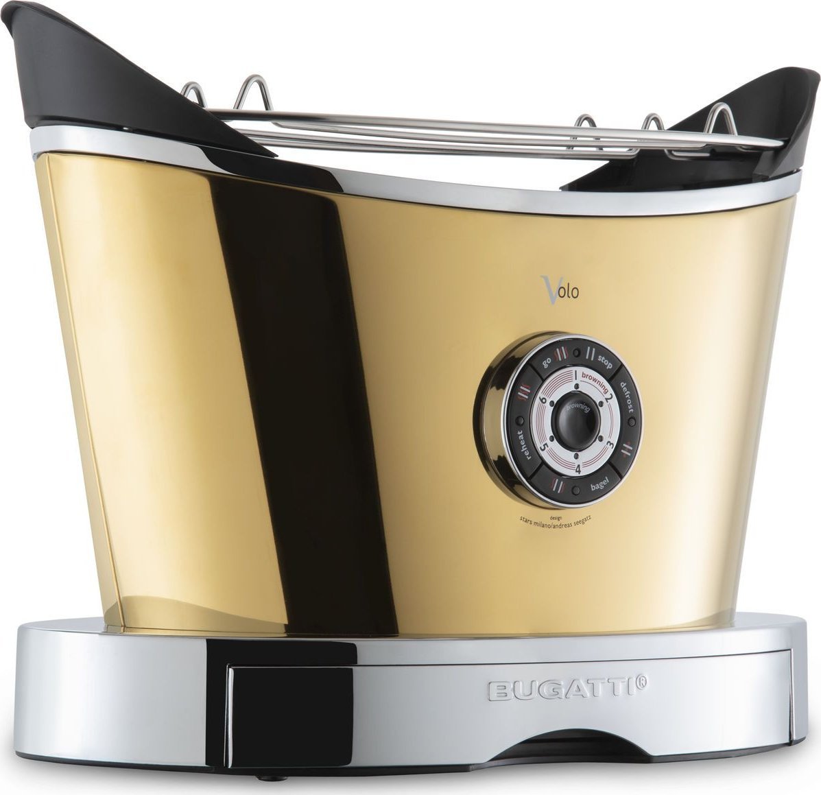 Toster Bugatti VOLO toster - złoty pvd