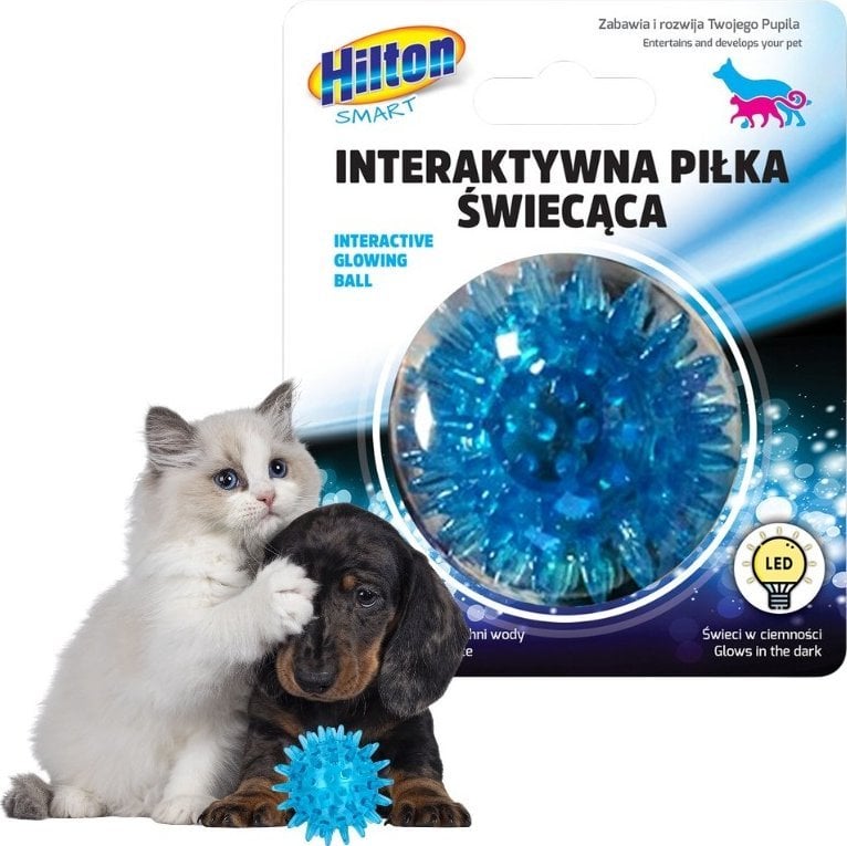 Hilton HILTON Smart Interaktywna Piłka Świecąca 5cm dla kota/psa