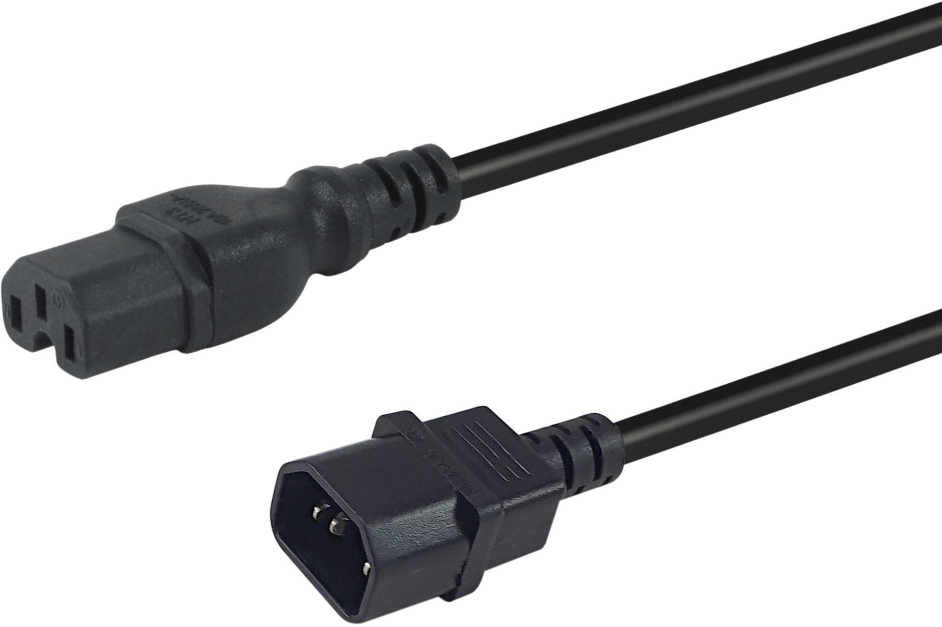 Equip Netzkabel Anschl. C14 -> C15 3.00m schwarz
