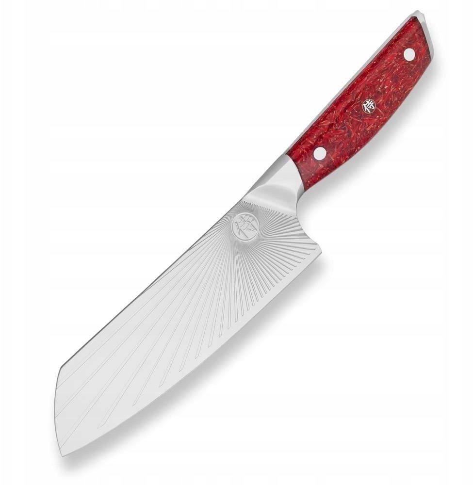 Dellinger Nóż SANDVIK NOTHERN SUN Santoku 185 mm [K-H204] Red