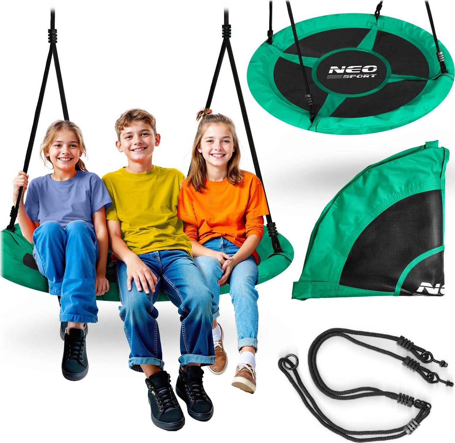 NeoSport Huśtawka bocianie gniazdo Swingo 110 cm