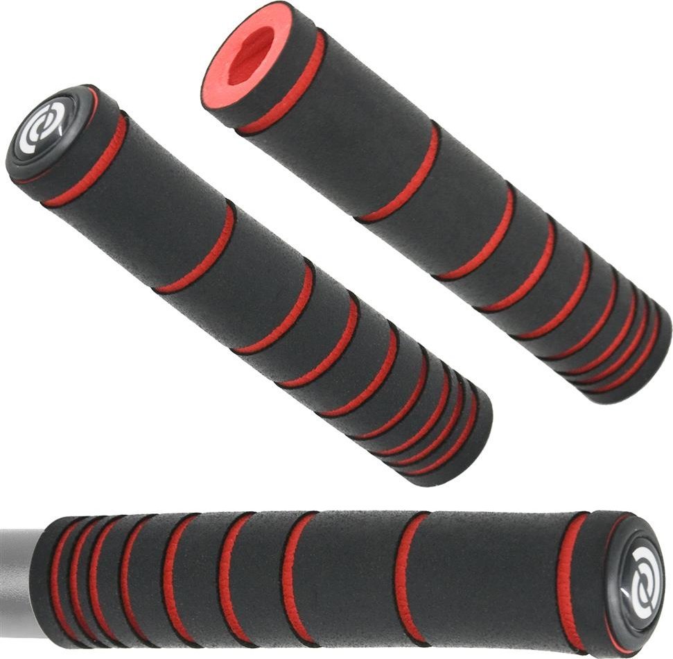 Bike Ribbon Chwyty Bike Ribbon Silicone Freak Wave MTB 4003, czarno-czerwone