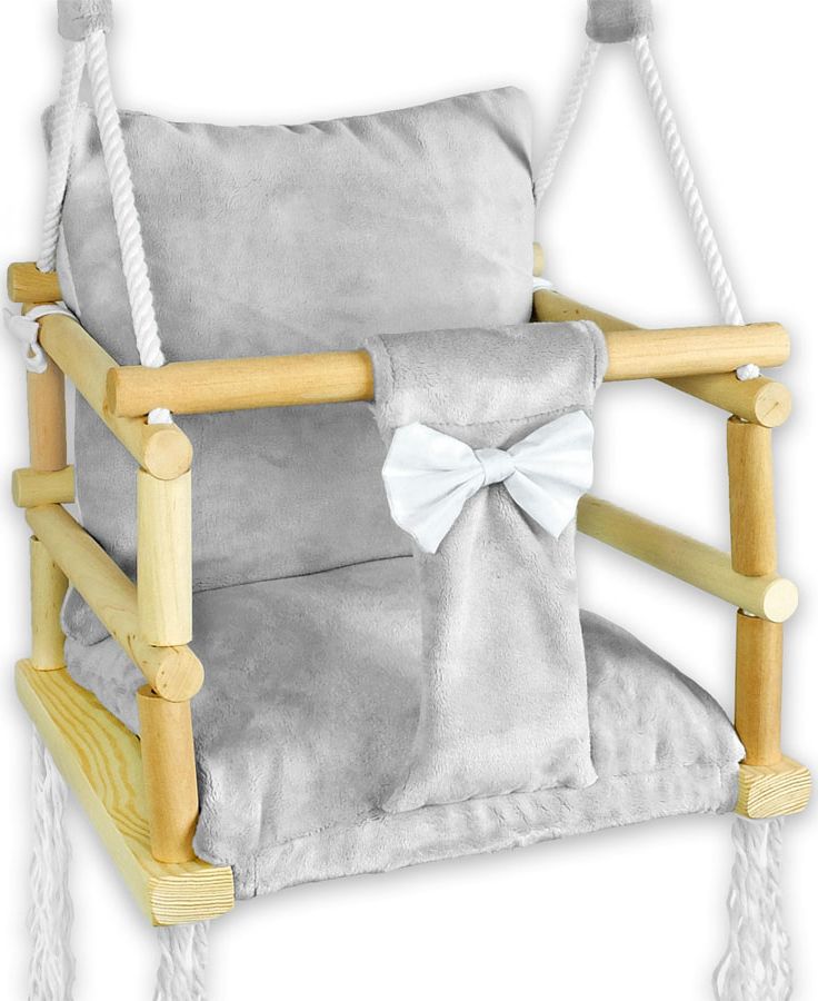 Huśtawka Elior Szara rosnąca huśtawka dziecięca- Nelax