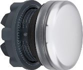 Schneider Electric Główka lampki sygnalizacyjnej 22mm biała BA9S (ZB5AV01)