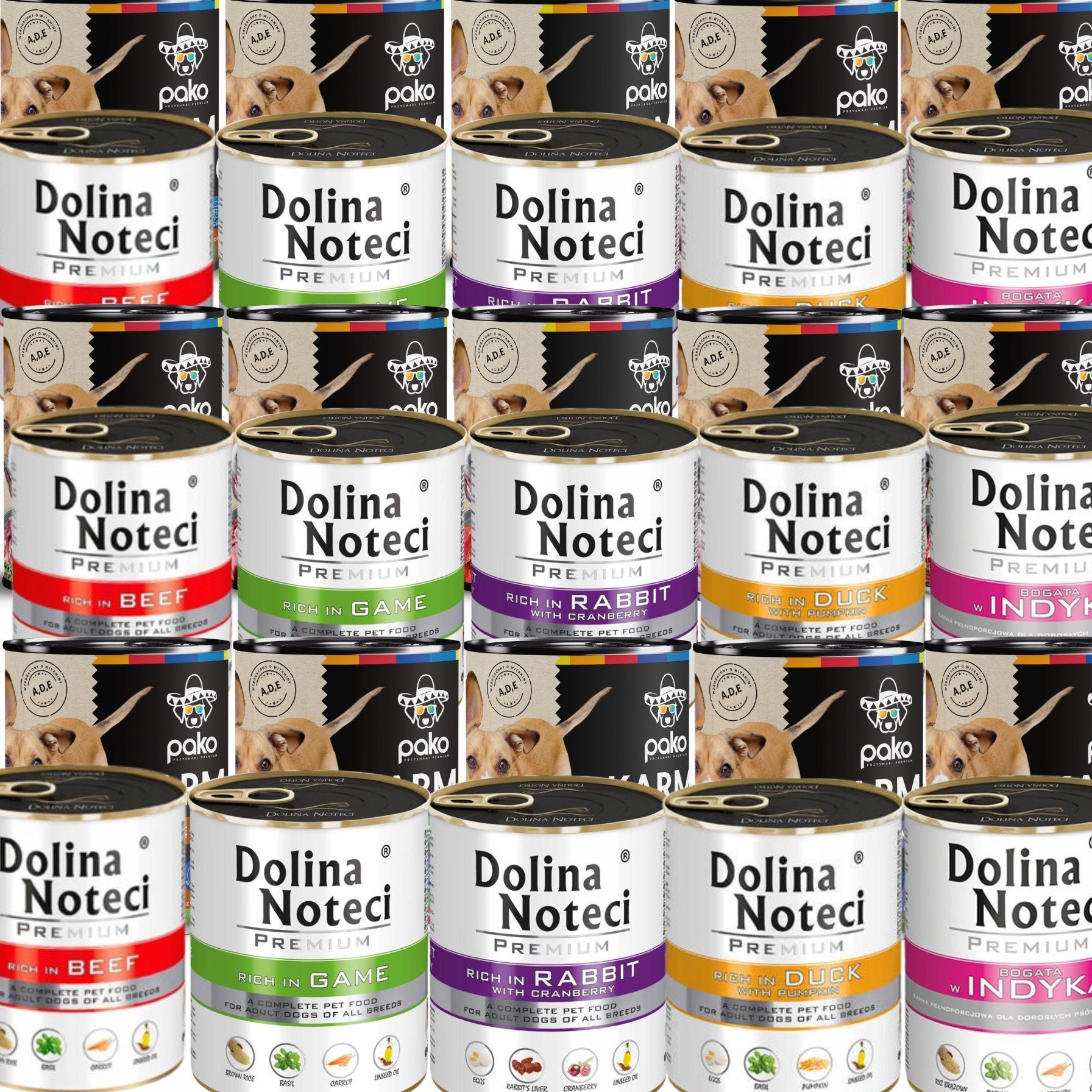 Dolina Noteci Premium + Pako Mix smaków 30x800g
