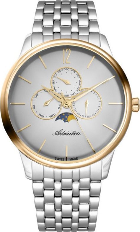 Zegarek Adriatica Zegarek męski Adriatica A8269.R157QF srebrny